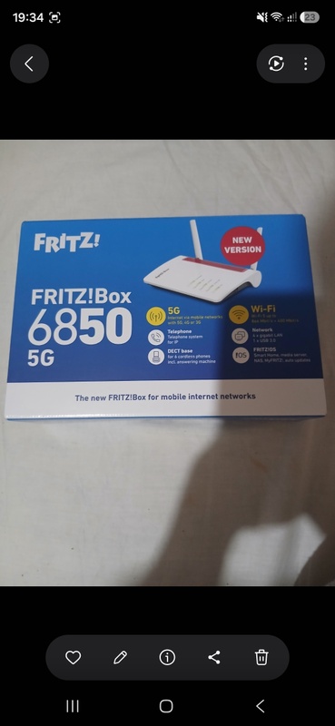 Fritz Fritz!Box 6850 5G (internationaal model) (international model ...