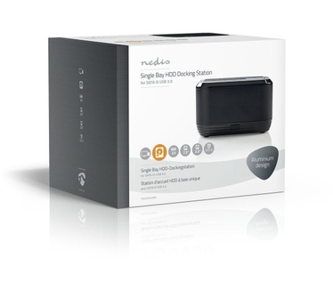 Nedis Hard Disk Docking station Zwart