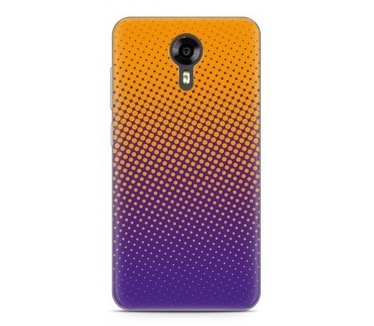 Just in Case Wileyfox Swift Hoesje oranje paarse cirkels