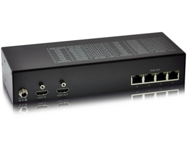 LevelOne HDMI over Cat.5 Transmitter, 300m, 4 Channel Outputs