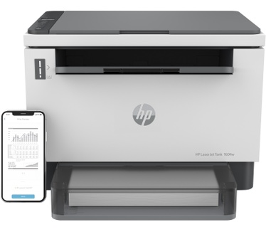 HP HP LaserJet Tank MFP 1604w printer, Zwart-wit, Printer voor Bedrijf, Printen, kopiëren, scannen, Scannen naar e-mail; Scannen naar e-mail/pdf; Scannen naar PDF; Dual-band Wi-Fi