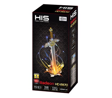 HIS HD 6870 1GB GDDR5 PCIe