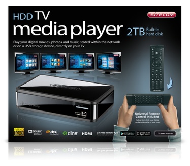 Sitecom MD-272 HDD TV Media Player 2TB