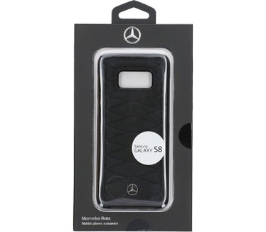 Mercedes-Benz Leather Back Case - Samsung Galaxy S8 - Zwart Zwart