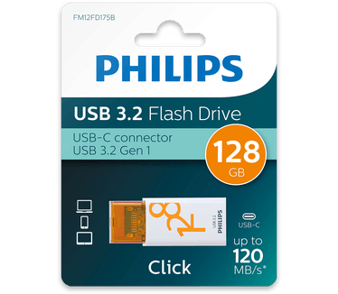Philips Click 128GB Grijs