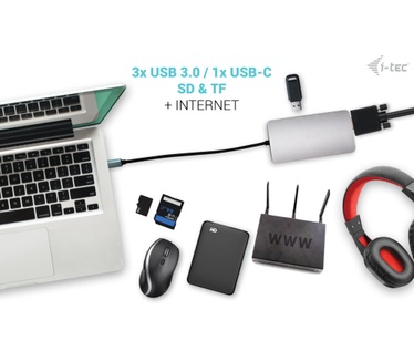 i-tec USB-C Nano Dock HDMI/VGA with LAN + Power Delivery 100 W
