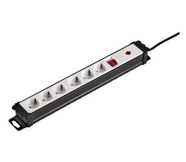 Hama Distribution Panel Mid Class, 6 way, 45°, Overvoltage Protection&Switch