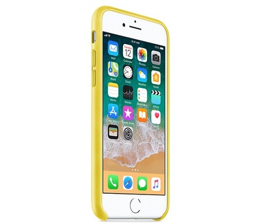 Apple iPhone 8 / 7 Leather Case - Spring Yellow