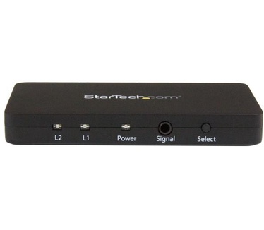 Startech.com 2-poorts HDMI automatische videoswitch met aluminium behuizing en MHL ondersteuning   4K 30 Hz