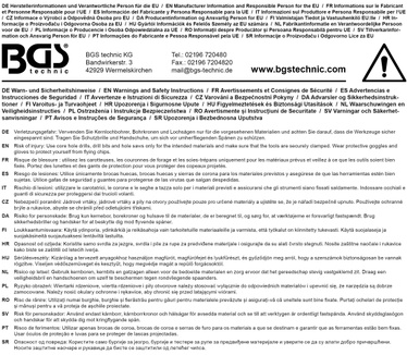 BGS technic Centre Drills for Tile Holesaw