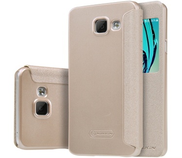 Nillkin Nillkin Sparkle S-View Book Case Samsung Galaxy A3 (2016) - Goud
