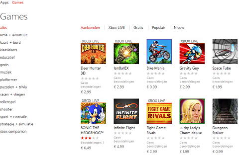 Webversie Windows Phone Marketplace