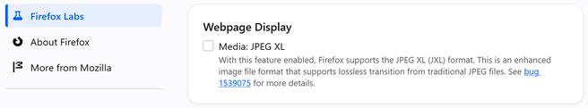JPEG XL Firefox