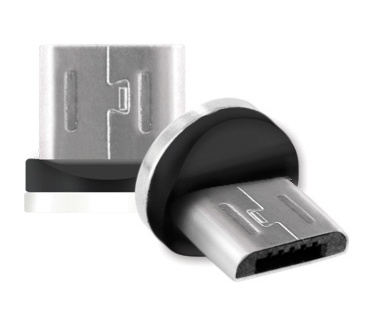 Mobiparts Magnetic 3-Pack to USB Cable 1.5A Dark Grey 1m