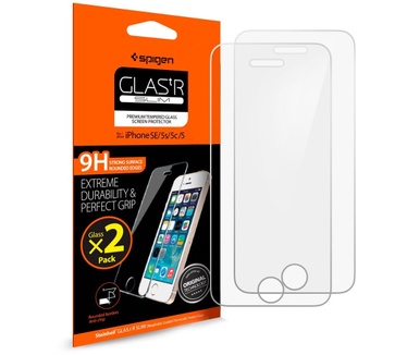 Spigen Glas.tR Slim Apple iPhone SE Screenprotector - 2-pack