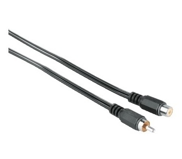 Hama Audio Extension Cable 1 RCA (phono) Plug - 1 RCA (phono) Socket, 2.5 m