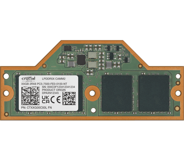 Crucial 32GB LPCAMM2 LPDDR5X- 7500 memory