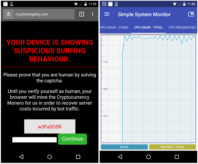 Android-mining
