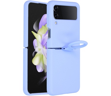 Accezz Liquid Silicone Backcover Samsung Galaxy Z Flip 4 - Paars