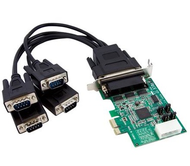 Startech.com 4-poort Low Profile Native RS232 PCI Express Seri