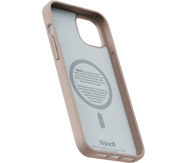 Njord byElements Fabric MagSafe Case iPhone 15 Plus, Pink Sand