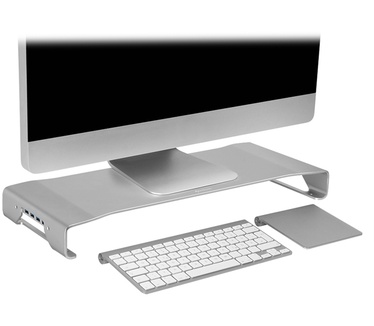 Sharkoon Aluminium Monitor Stand PRO (Zilver)