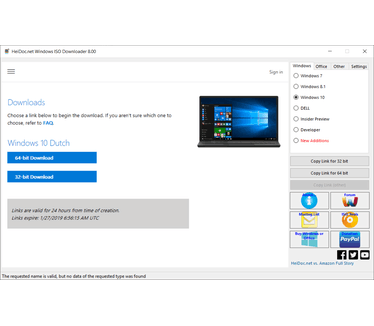 Microsoft Windows and Office ISO Download Tool