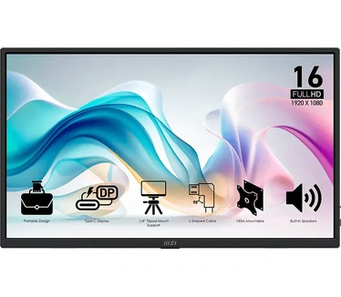 MSI PRO MP165 E6 Zwart