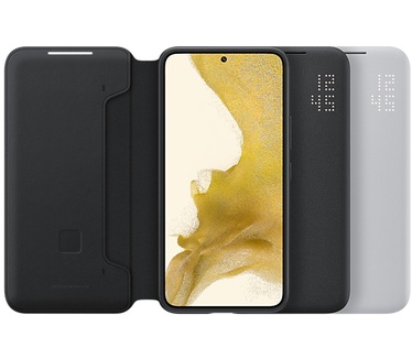 Samsung Galaxy S22 (S901) - LED Wallet Case Zwart