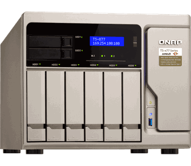 QNAP TS-877 (Ryzen 7-1700, 16GB ram)