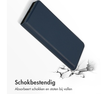 Accezz Premium Leather Slim Bookcase Samsung Galaxy A53 - Donkerblauw