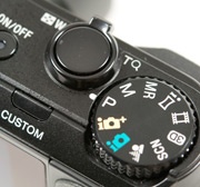 Sony HX20V modusknop