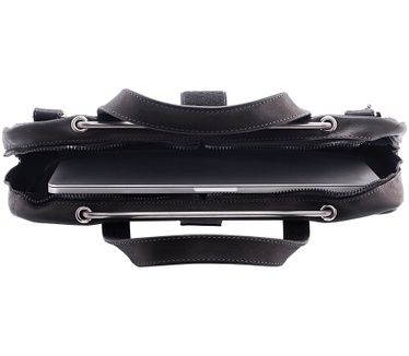 R-Go Tools R-Go Viva Laptoptas, full grain leather, zwart