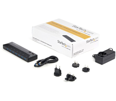 Startech.com 7-Poorts USB 3.0 Hub met specifieke oplaadpoorten 2 x 2.4A poorten