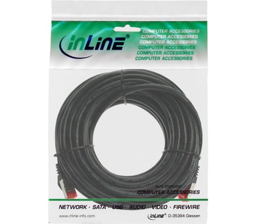 InLine RJ45/RJ45 Cat6 40m Rood, Zwart