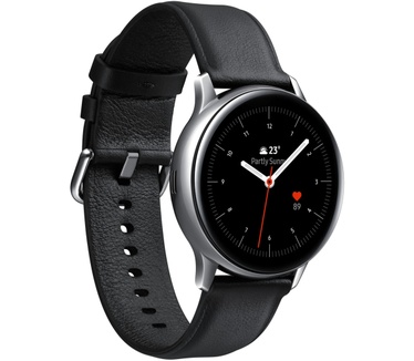 Samsung Galaxy Watch Active2 RVS (40mm) Zilver (Zwart)