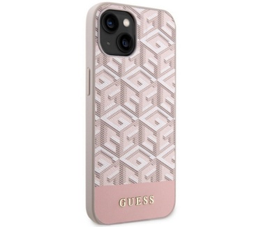 Guess G-Cube MagSafe Back Case Apple iPhone 14 Plus (6.7") - Roze Roze