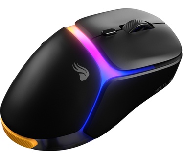 Glorious Glorious Gaming - draadloze gamingmuis Model D3 - Uitwisselbaar InfinitePlay-batterijsysteem, 8k polling, 130M click optische schakelaars, licht gewicht van 69 g, 30K DPI optische sensor, RGB - Zwart