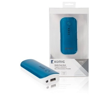 König Powerbank 4400mAh (Blauw)