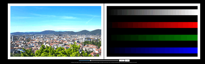 Hdr-kalibratierool in KDE Plasma 6.4.0. Bron: KDE