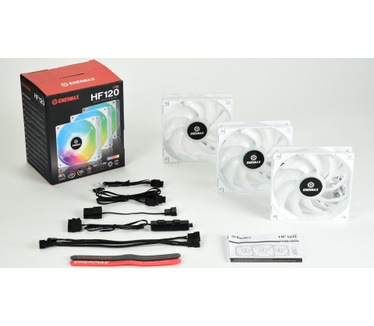 Enermax Lüfter HF120 ARGB White 3 Fan Pack, 120mm