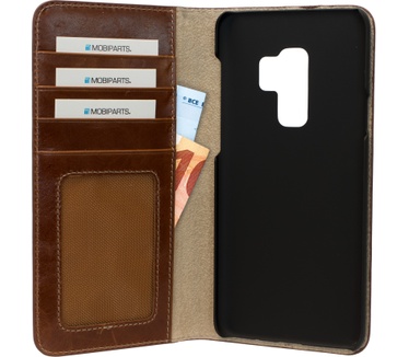 Mobiparts Excellent Wallet Case Samsung Galaxy S9 Plus Oaked Cognac