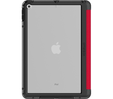 Otterbox OtterBox Symmetry Folio-hoes voor iPad 7th/8th/9th gen, schokbestendig, valbestendig, dunne beschermende folio-hoes, getest volgens militaire standaard, Rood, Geen retailverpakking