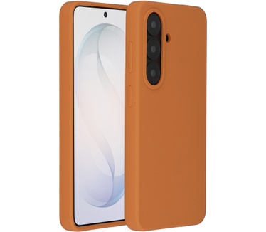 Accezz Liquid Silicone Backcover met MagSafe Samsung Galaxy S26 - Oranje
