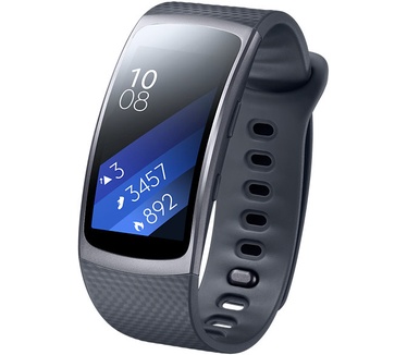Samsung Galaxy Gear Fit 2 Small Zwart (Grijs, Zwart)