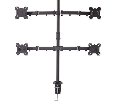 Lindy Quad Display Bracket w/ Pole & Desk Clamp