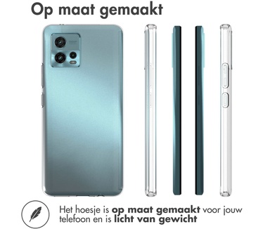 Accezz Clear Backcover Motorola Moto G72 - Transparant