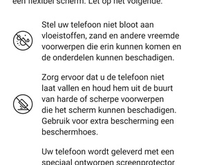 Screenshot Huawei Mate Xs: waarschuwingen