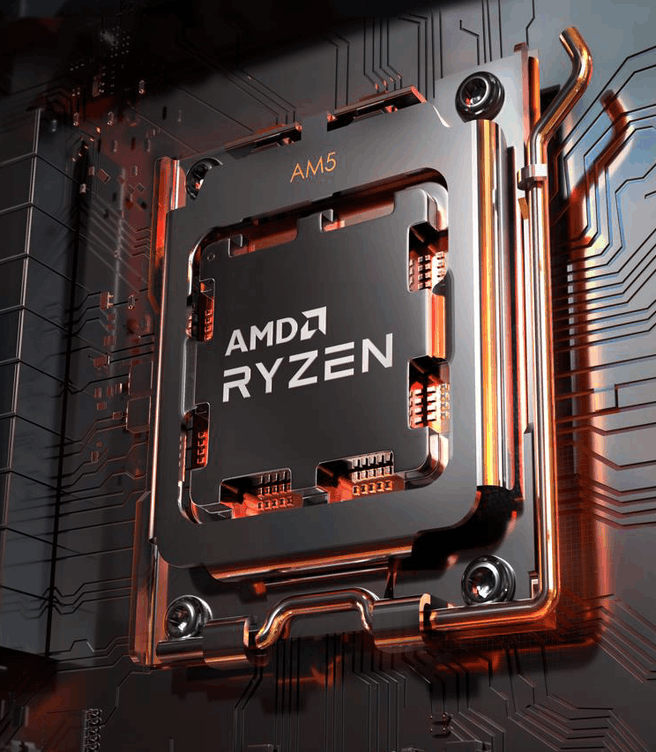 AMD socket AM5 closeup