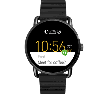 Fossil Q Wander Zwart (Zwart)